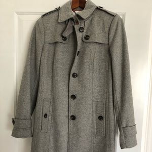 Banana Republic gray wool coat